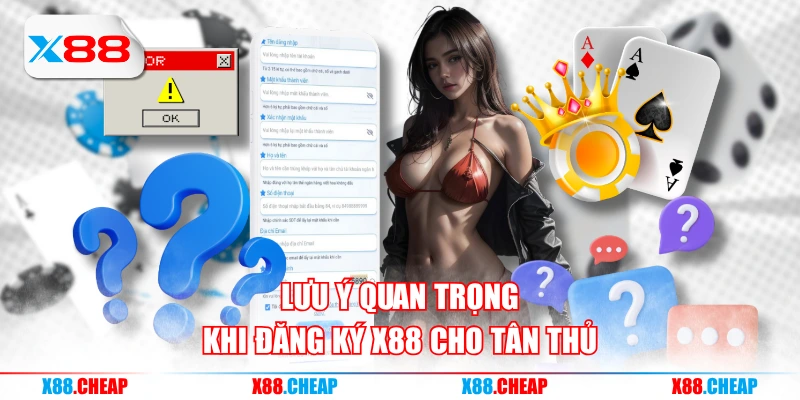 Lưu ý quan trọng khi đăng ký X88 cho tân thủ